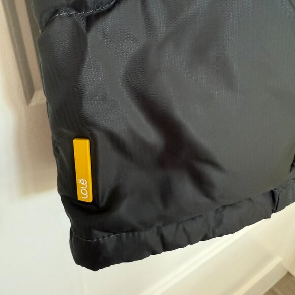 Lolë - Black - Classic Down Winter Coat with Hood - Size L - Picture 7 of 11